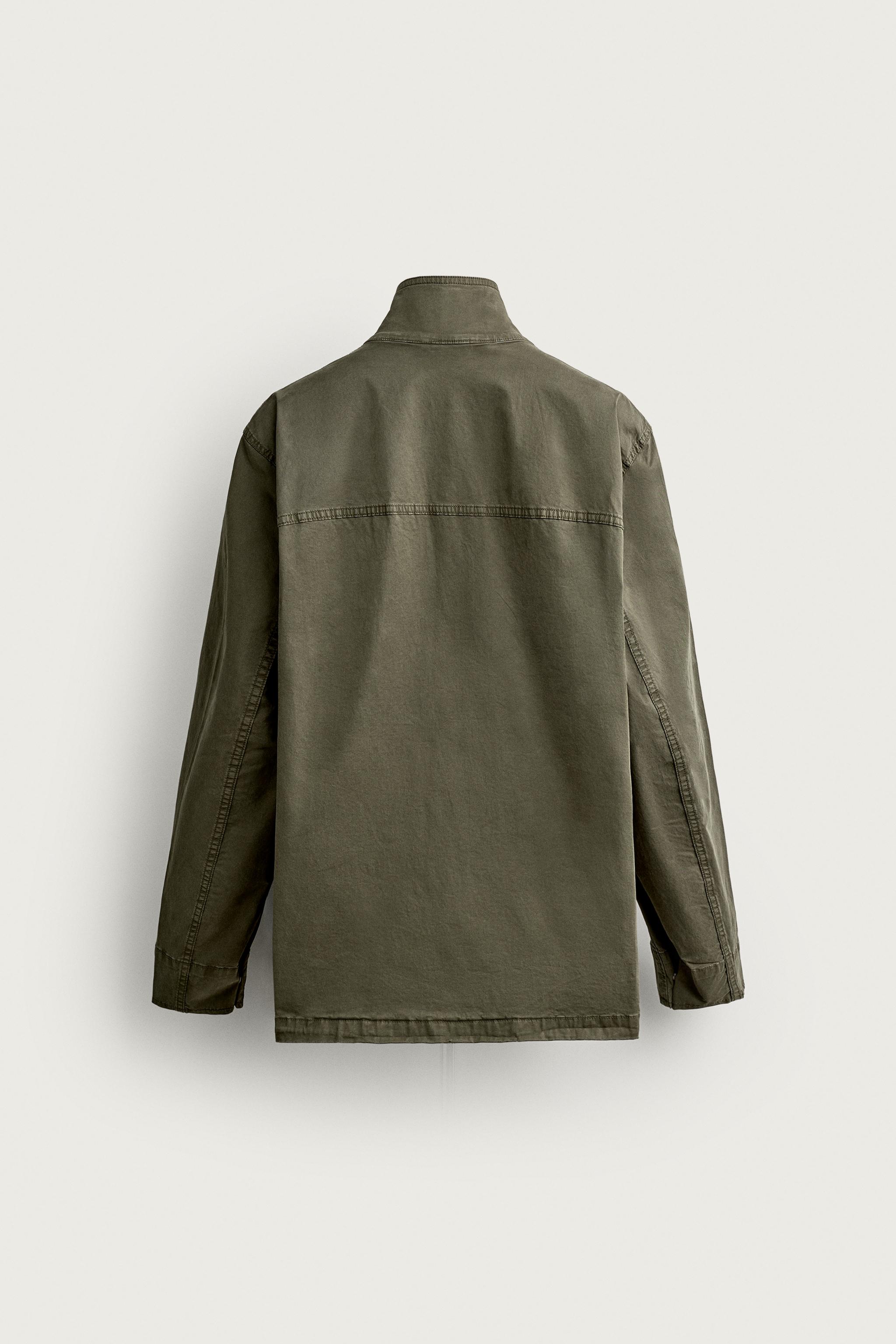 UTILITY POCKET REGULAR FIT PARKA — Khaki