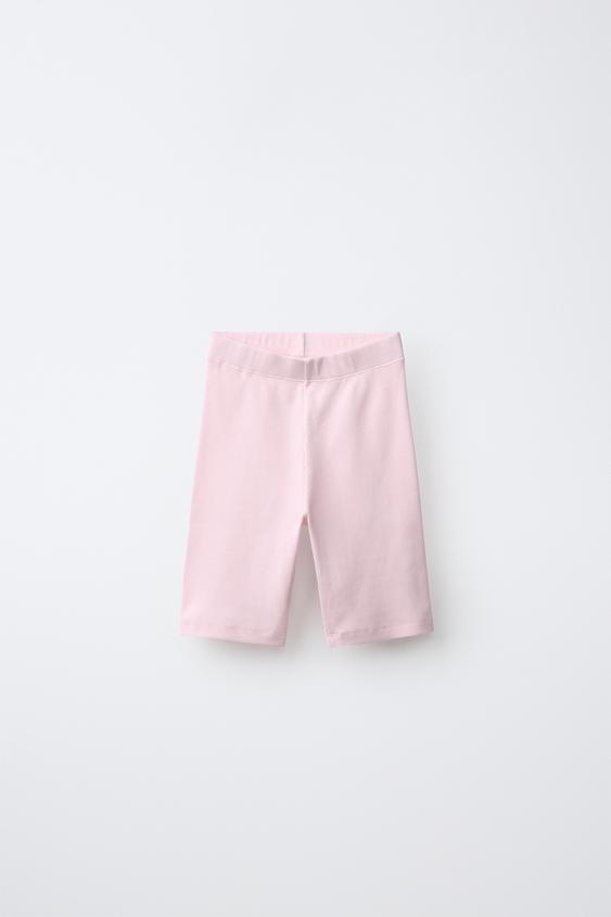 LEGGING RIB CORTO - Rosa de Zara - Imagen 0