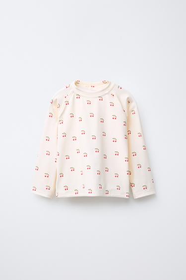 T-SHIRT DE BAIN CERISES - Écru de Zara - Image 0