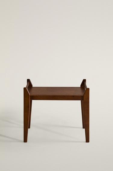 SMALL WOODEN BENCH — Brown 2