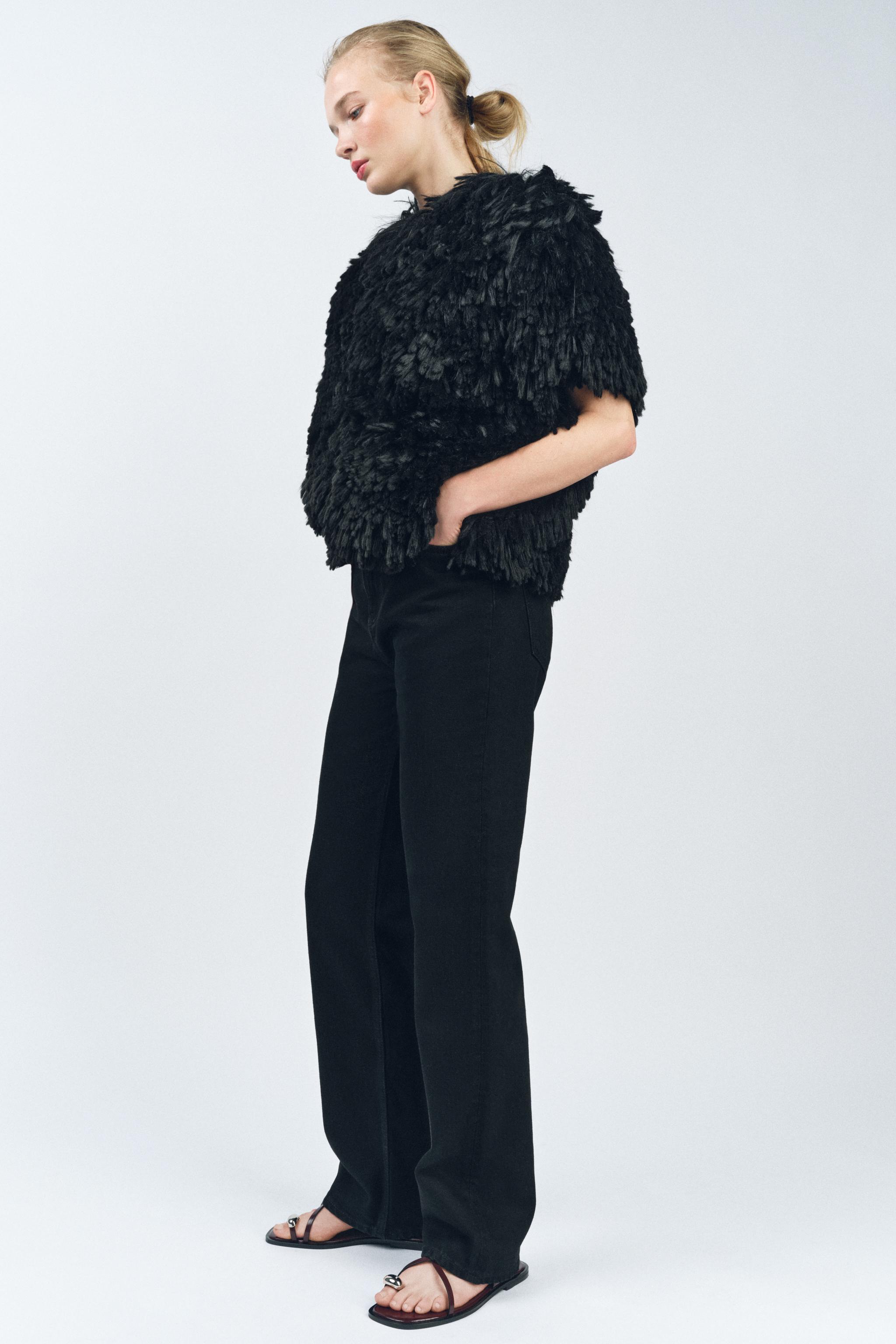 ZARA フェイクファー トップス LIMITED EDITION 3692/965 ZARA】LIMITED EDITION フェイクファートップス 3692/965/052