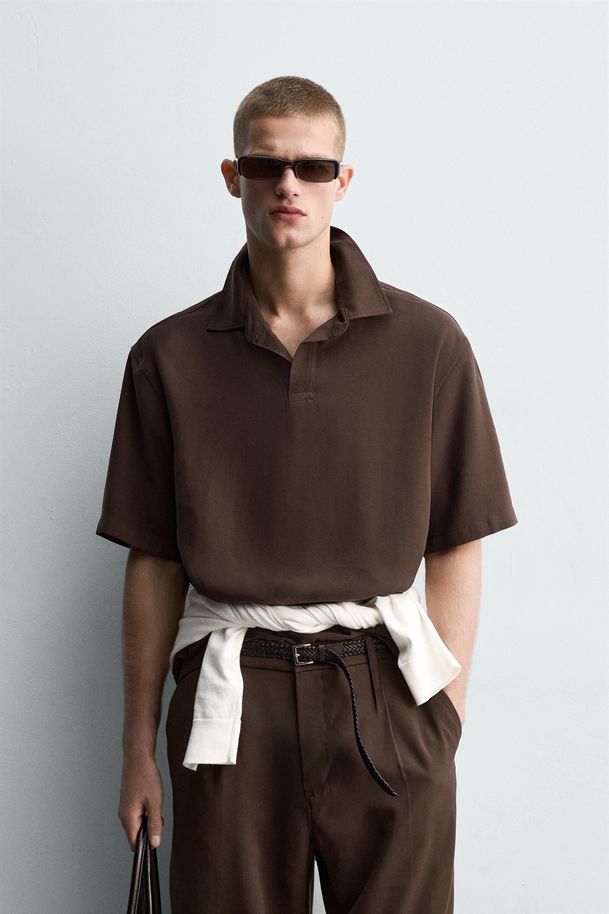 CHEMISE POLO FLUIDE COUPE DÉCONTRACTÉE