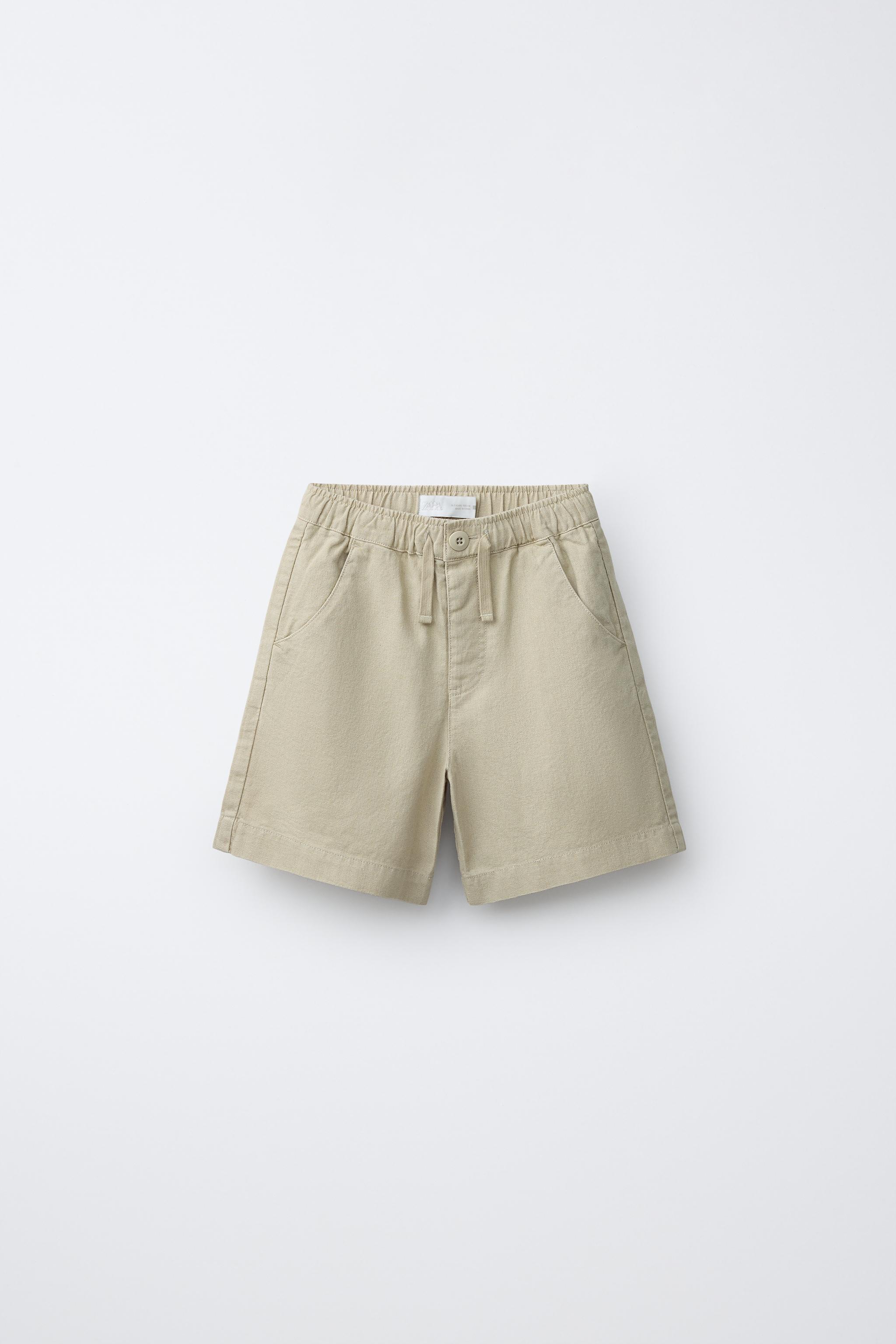 LINEN AND COTTON SHORTS