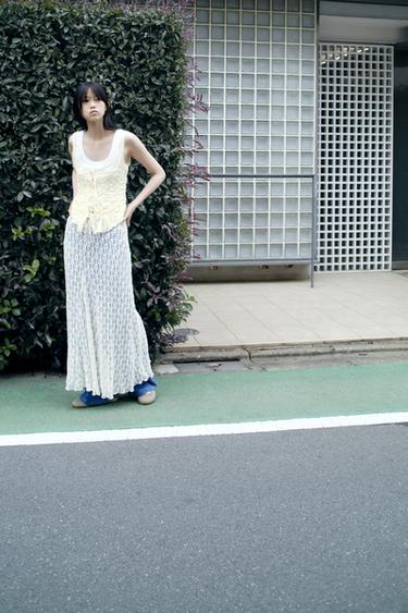 GATHERED TIE TOP - Yellow by Zara