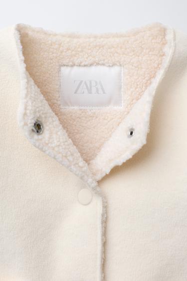 VESTE DOUBLE FACE EFFET MOUTON - Écru de Zara - Image 2