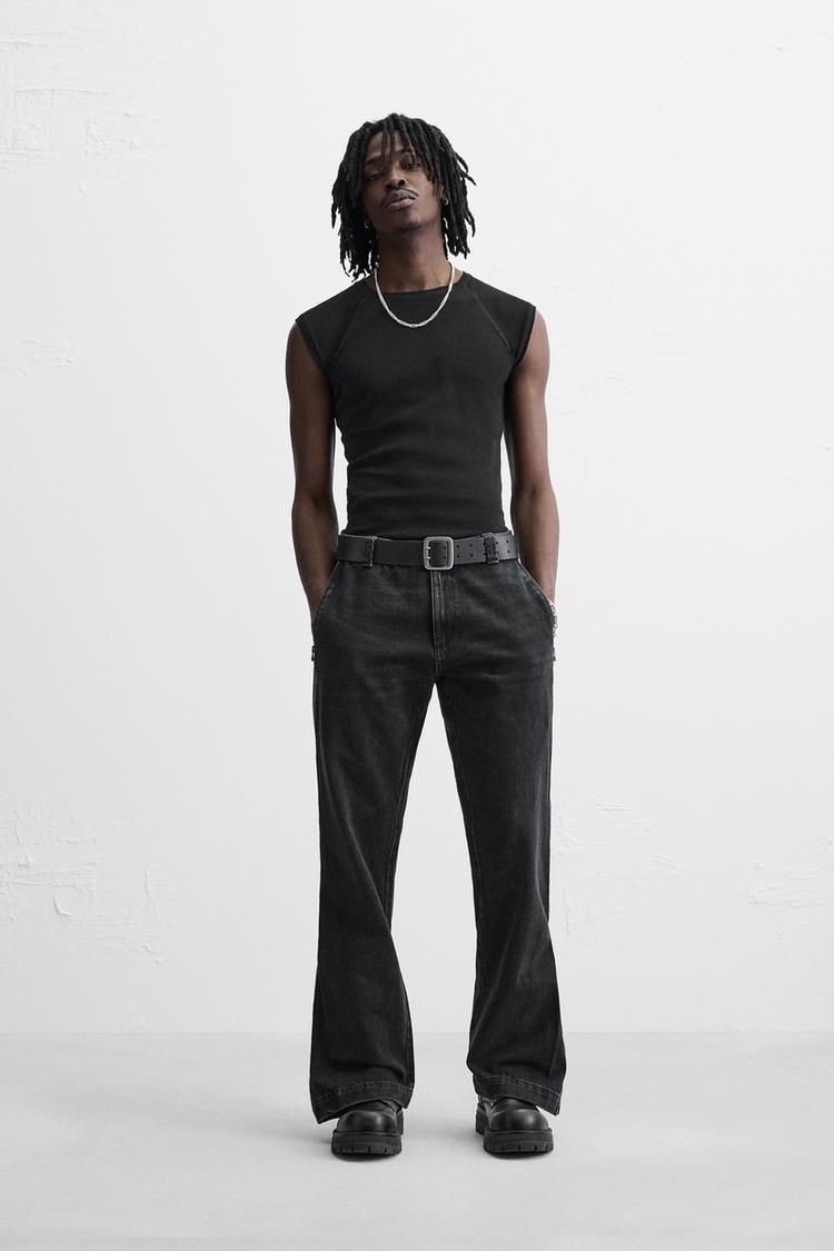 Jeans Acampanados Pantalones Campana Zara Vaqueros Pantalones