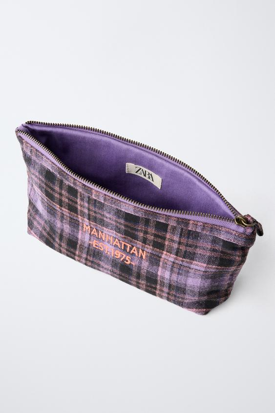 TROUSSE À CARREAUX - Violet de Zara - Image 2