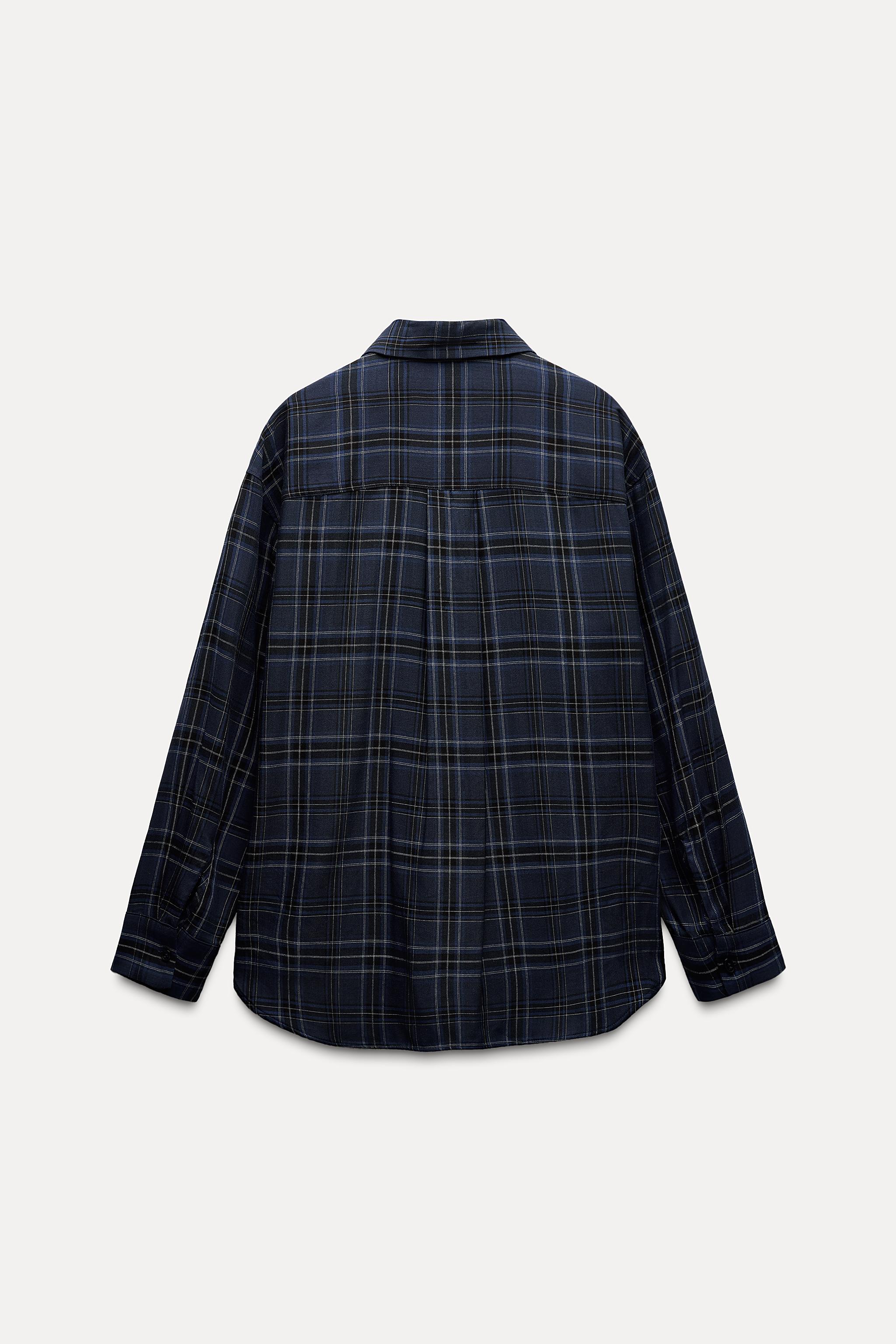 ZARA NEW WOMAN OVERSIZED HARVARD UNIVERSITY PATCH SHIRT
