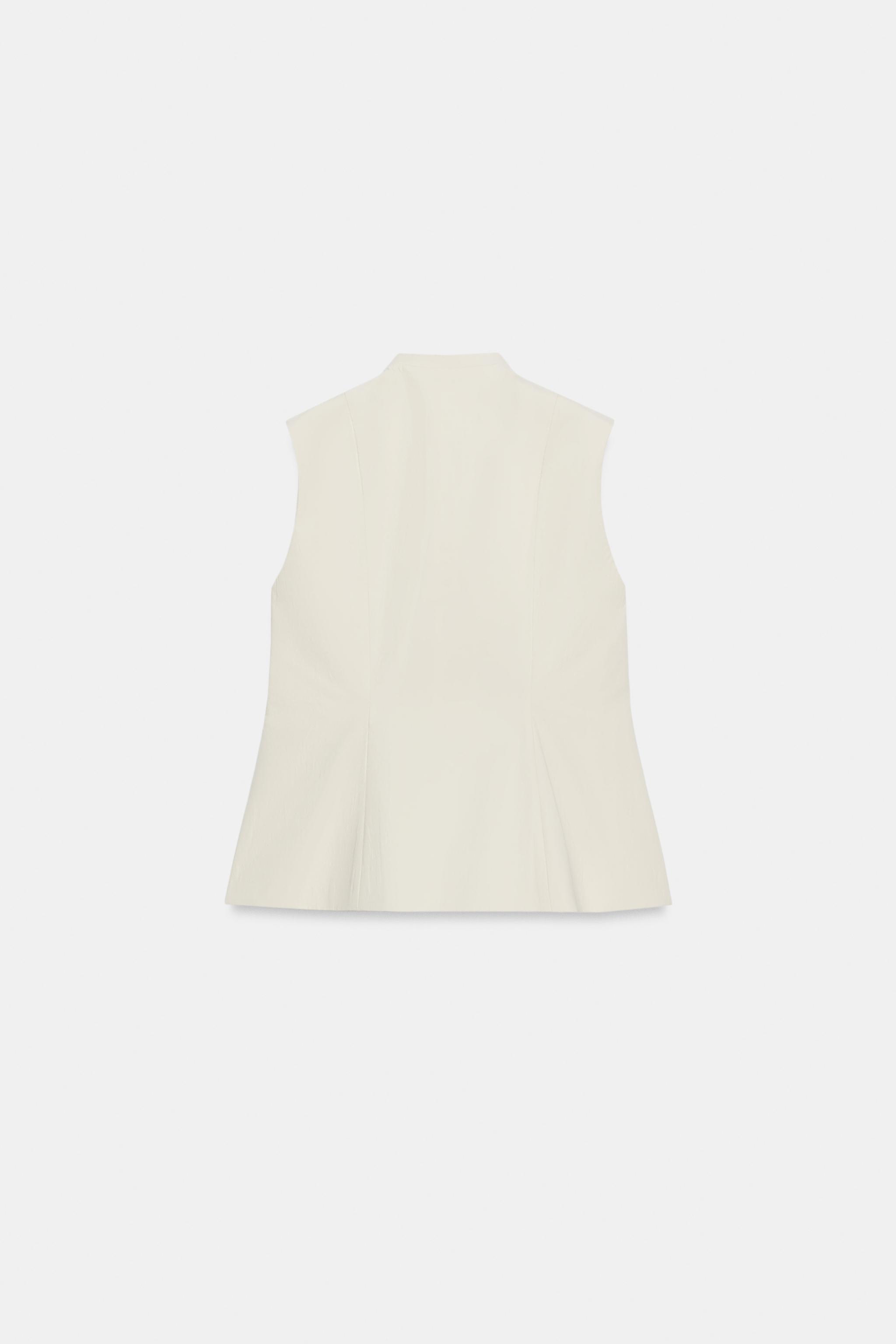 Женские жилеты Zara ZW COLLECTION TAILORED VEST — фото 6