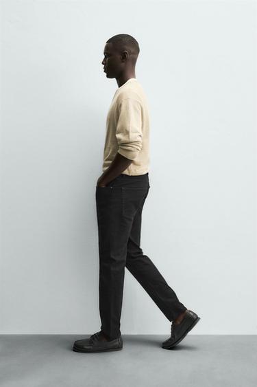BASIC SLIM FIT JEANS - Black by Zara - Image 5