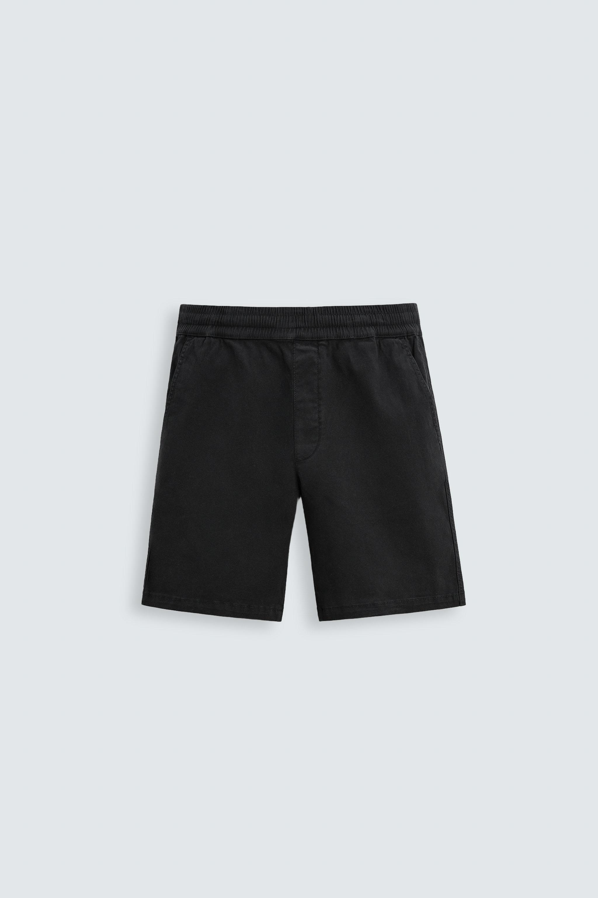 RELAXED FIT TWILL SHORTS