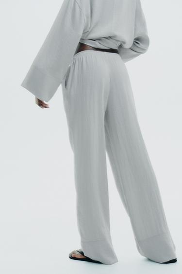 PYJAMA TROUSERS - Pearl marl by Zara - Image 5