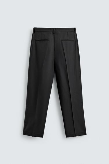 WOOL SUIT TROUSERS - Black by Zara - Image 5