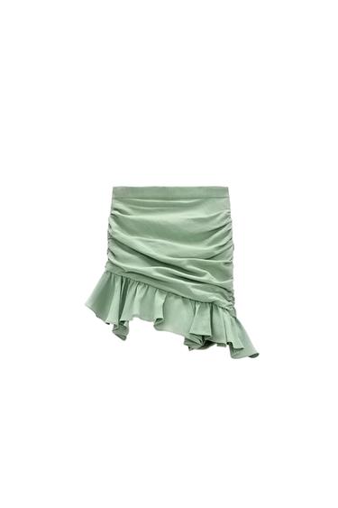 MINI DRAPED SKIRT
