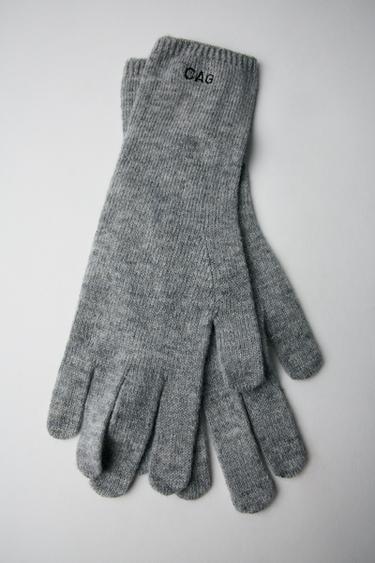 LONG WOOL GLOVES - Grey by Zara