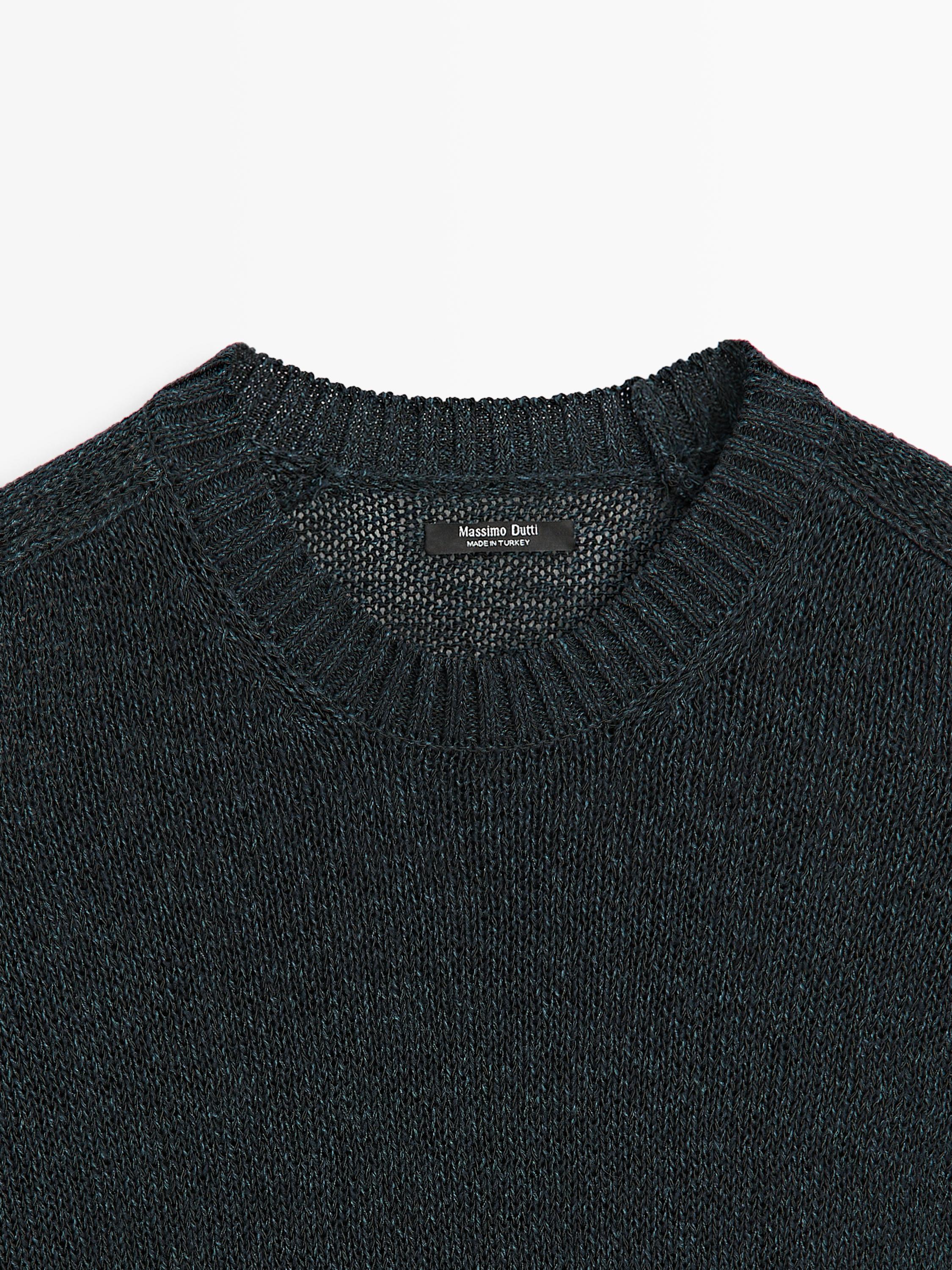 Pull en maille manches courtes