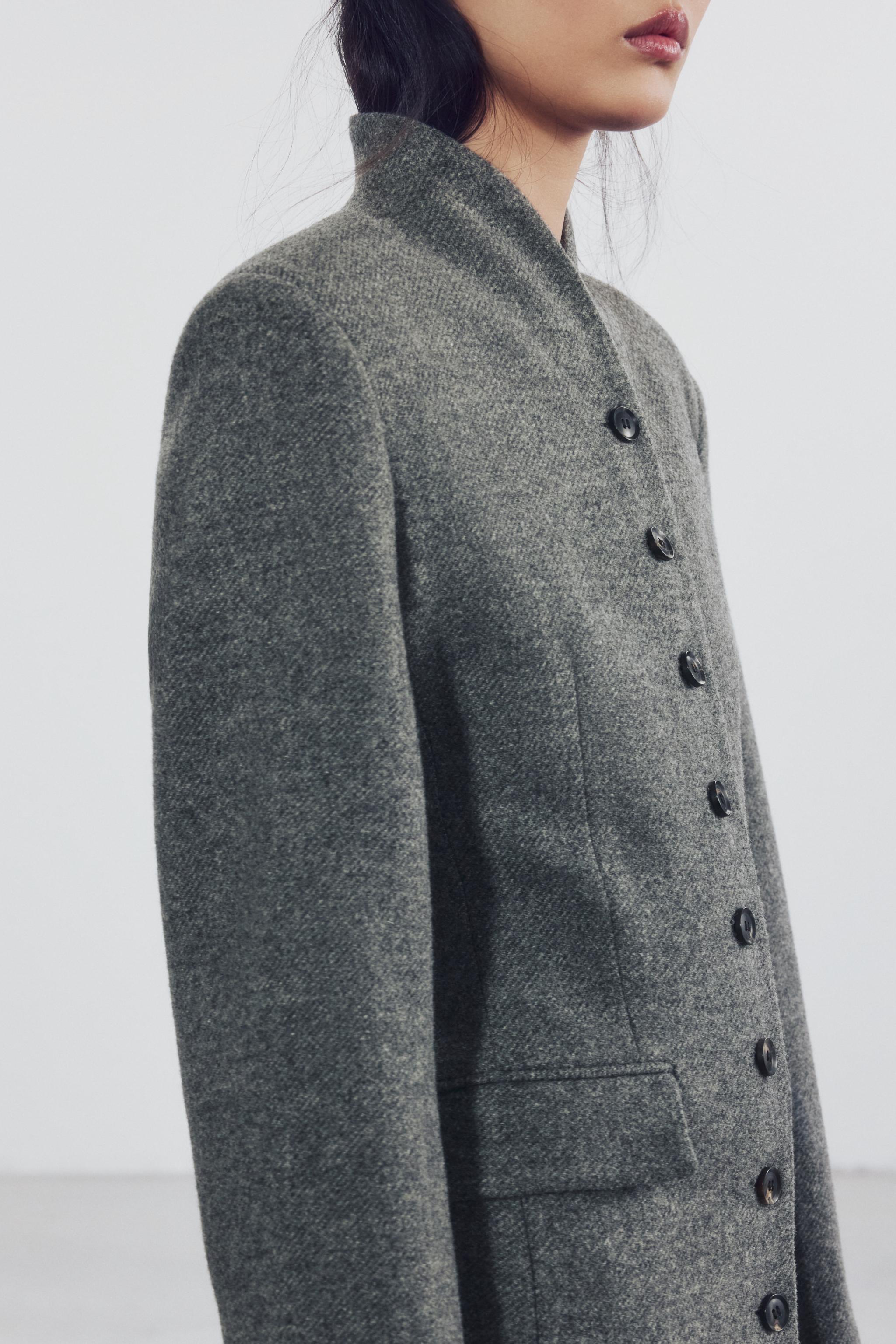 MANTEAU LAINE BOUTONS ZW COLLECTION