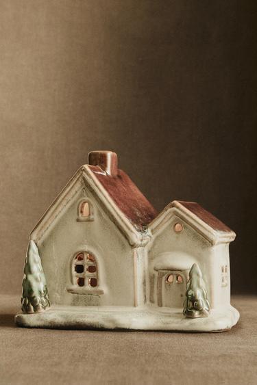CHRISTMAS PINE TREE HOUSE DECORATION WITH LIGHT - Brown by Zara - Image 5