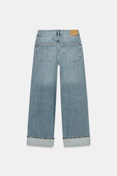 JEAN ZW COLLECTION BAGGY TAILLE MI-HAUTE - Bleu délavé de Zara - Image 7