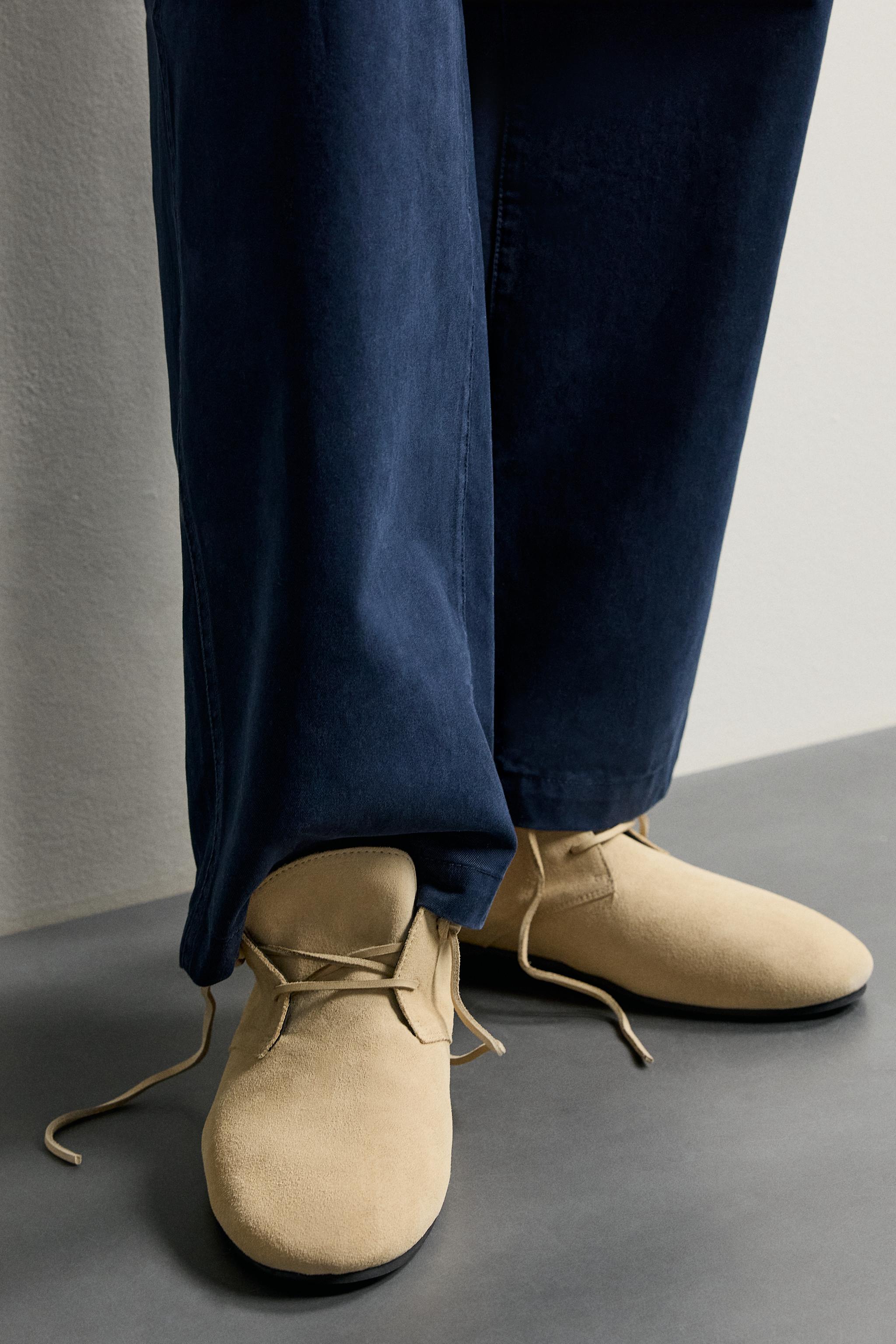 Детские ботинки Zara LEATHER BOOTS — фото 3