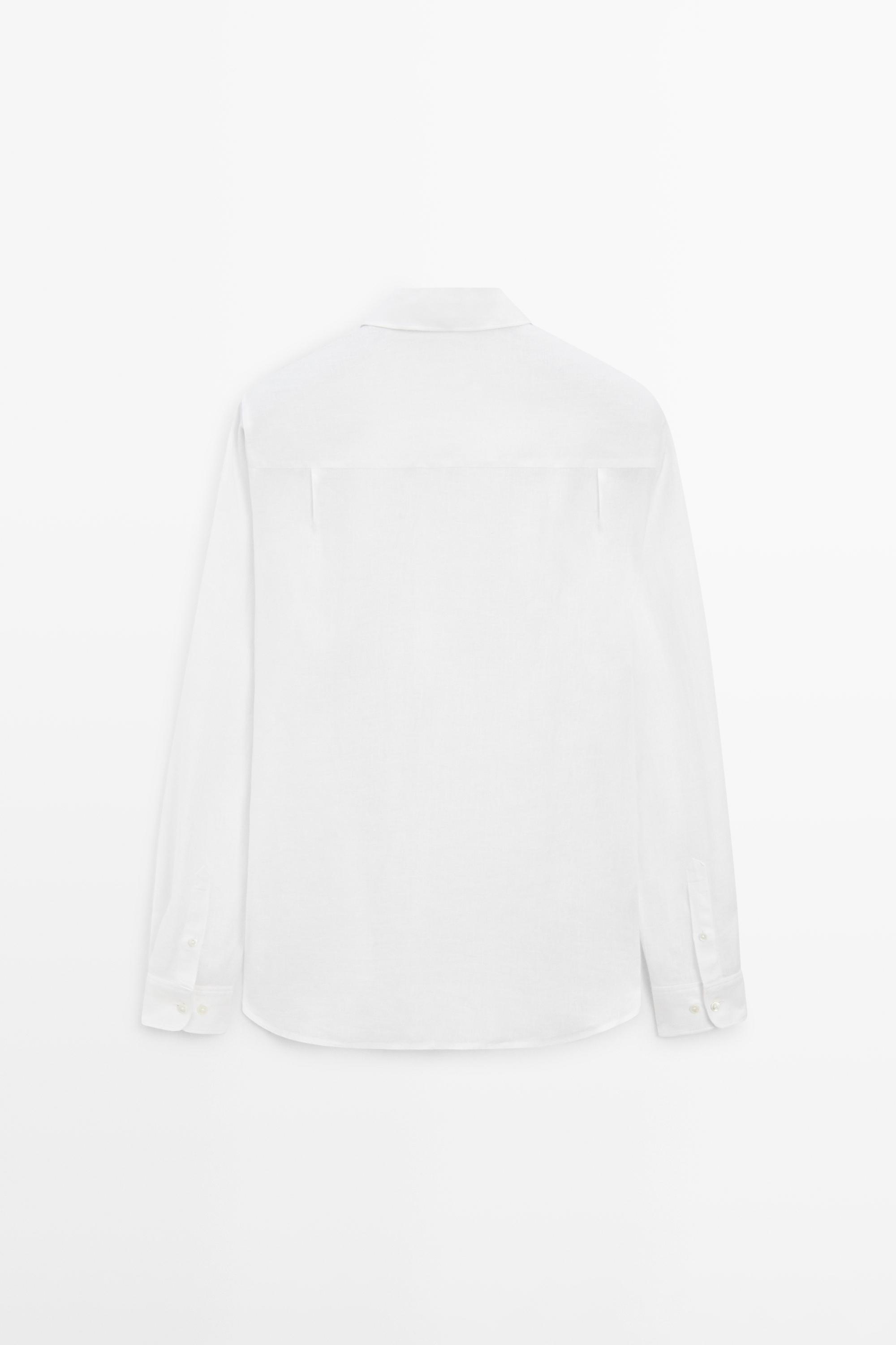 Extra fine regular fit linen shirt