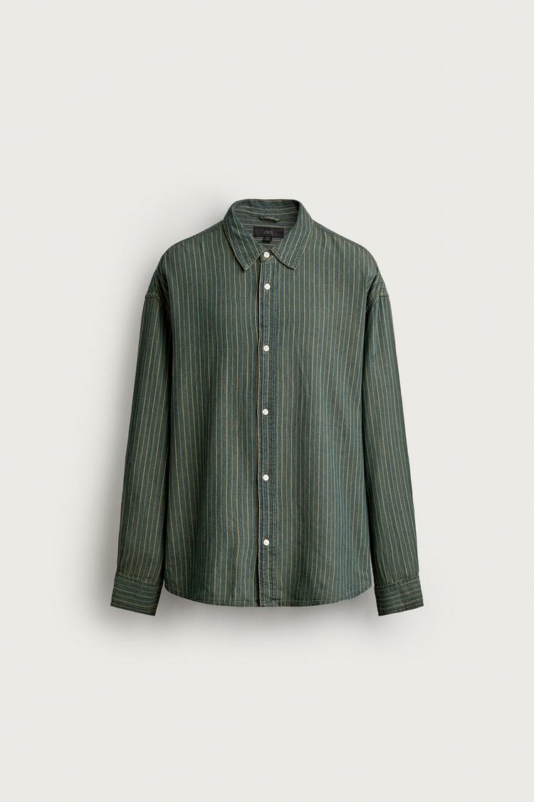 Camisa relaxed fit rayas