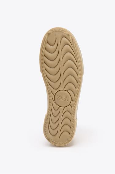 FABRIC TRAINERS - Ecru White by Zara - Image 4