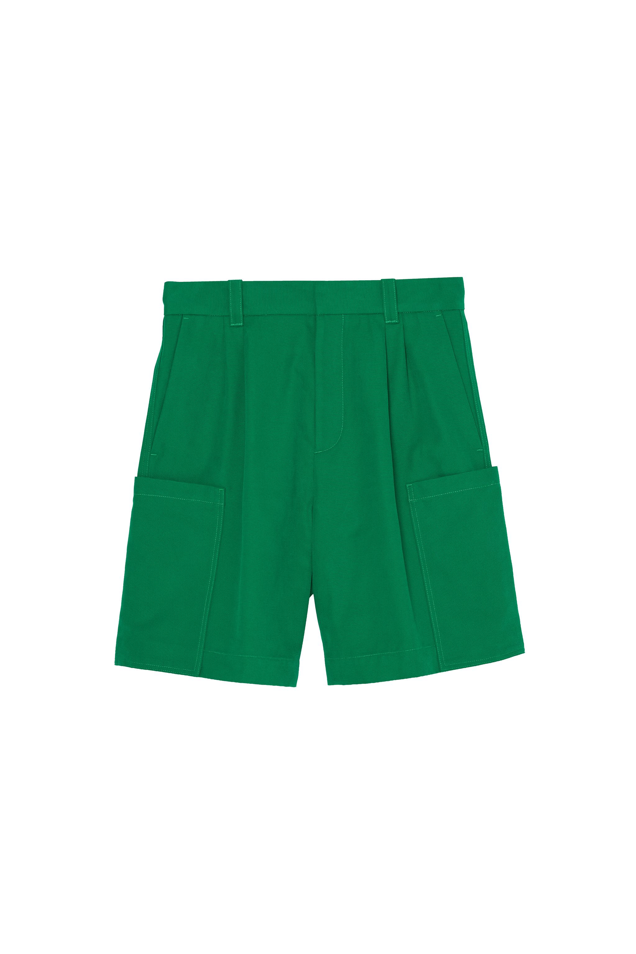 【定価23000円】ZARA レザーショートパンツ カーキ ハーフパンツ y2k ショートパンツ | メンズ | ZARA 日本