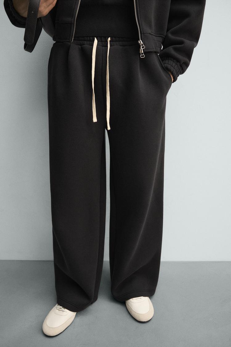 ZARA TECHNICAL PLEATED JOGGERS