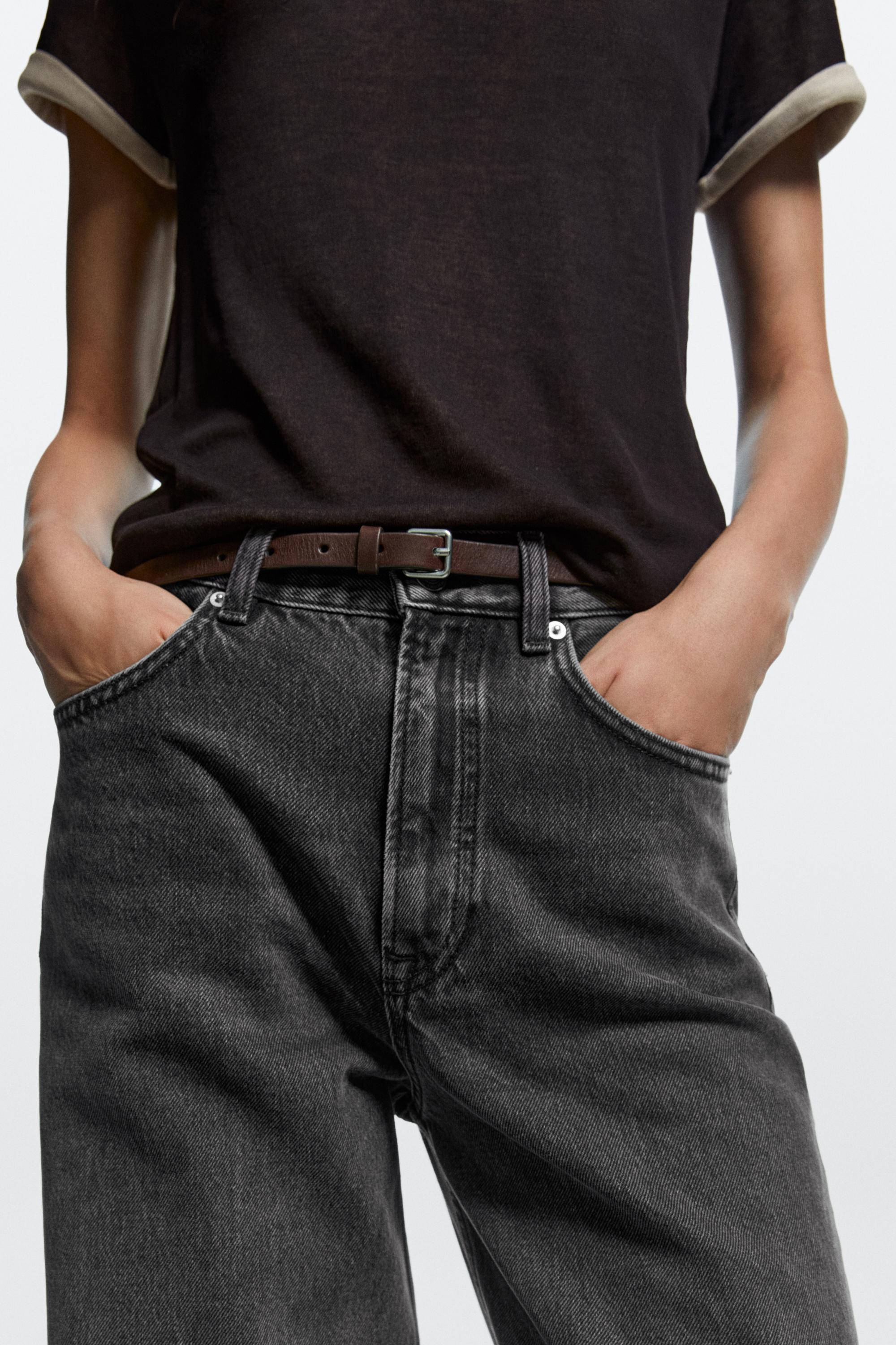 High-waist wide-leg jeans