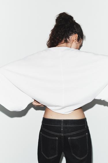 T-SHIRT LOOSE COTON - Blanc de Zara - Image 3