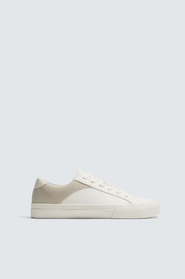 TRAINERS WITH HEEL DETAIL - White by Zara