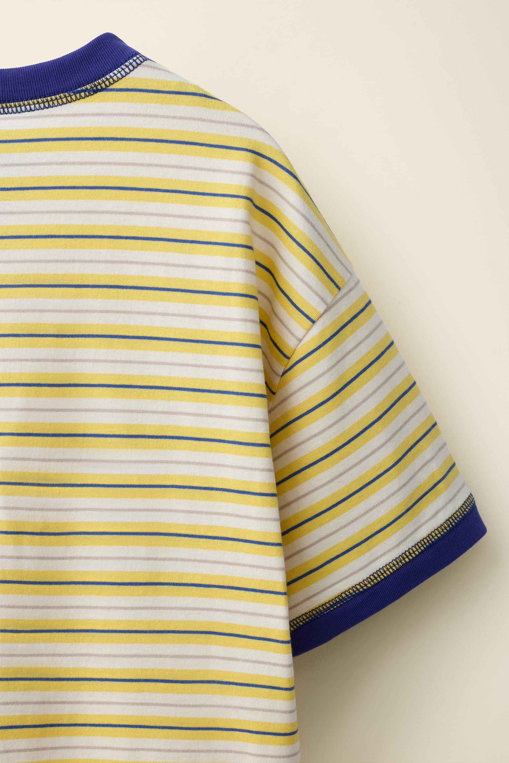 Детские футболки Zara CONTRAST TOPSTITCHING T-SHIRT CREATED BY CARAMEL LONDON X — фото 4