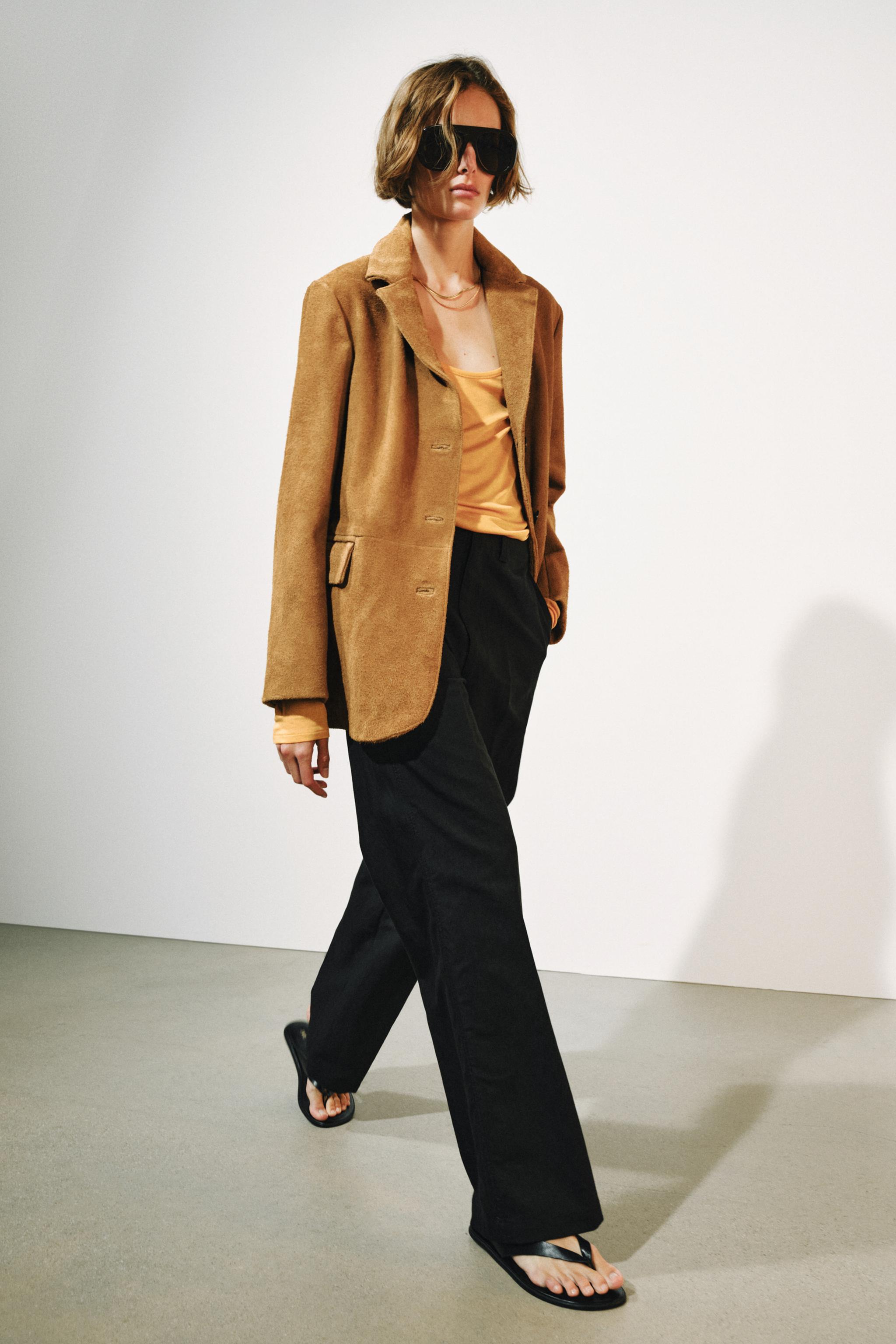 Zara ZW COLLECTION STRAIGHT FIT PANTOLON görsel 6