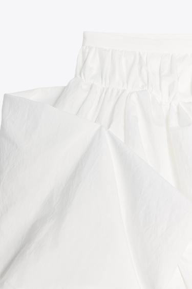ZW COLLECTION BALLOON MINI SKIRT - White by Zara - Image 7