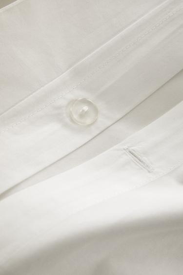 SATEEN DUVET COVER (500 THREAD COUNT) - Light beige by Zara