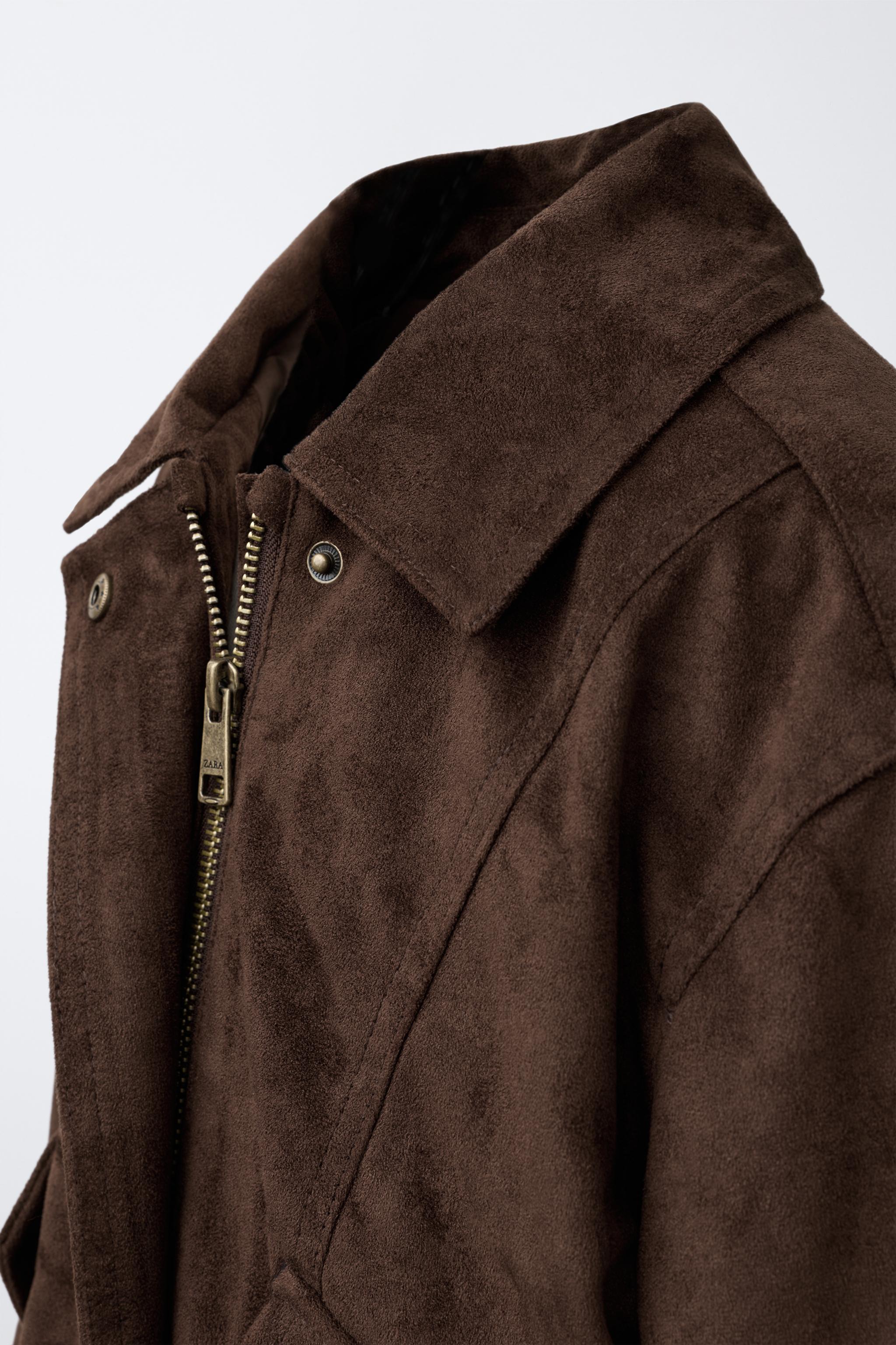 BLOUSON BOMBER EFFET DAIM