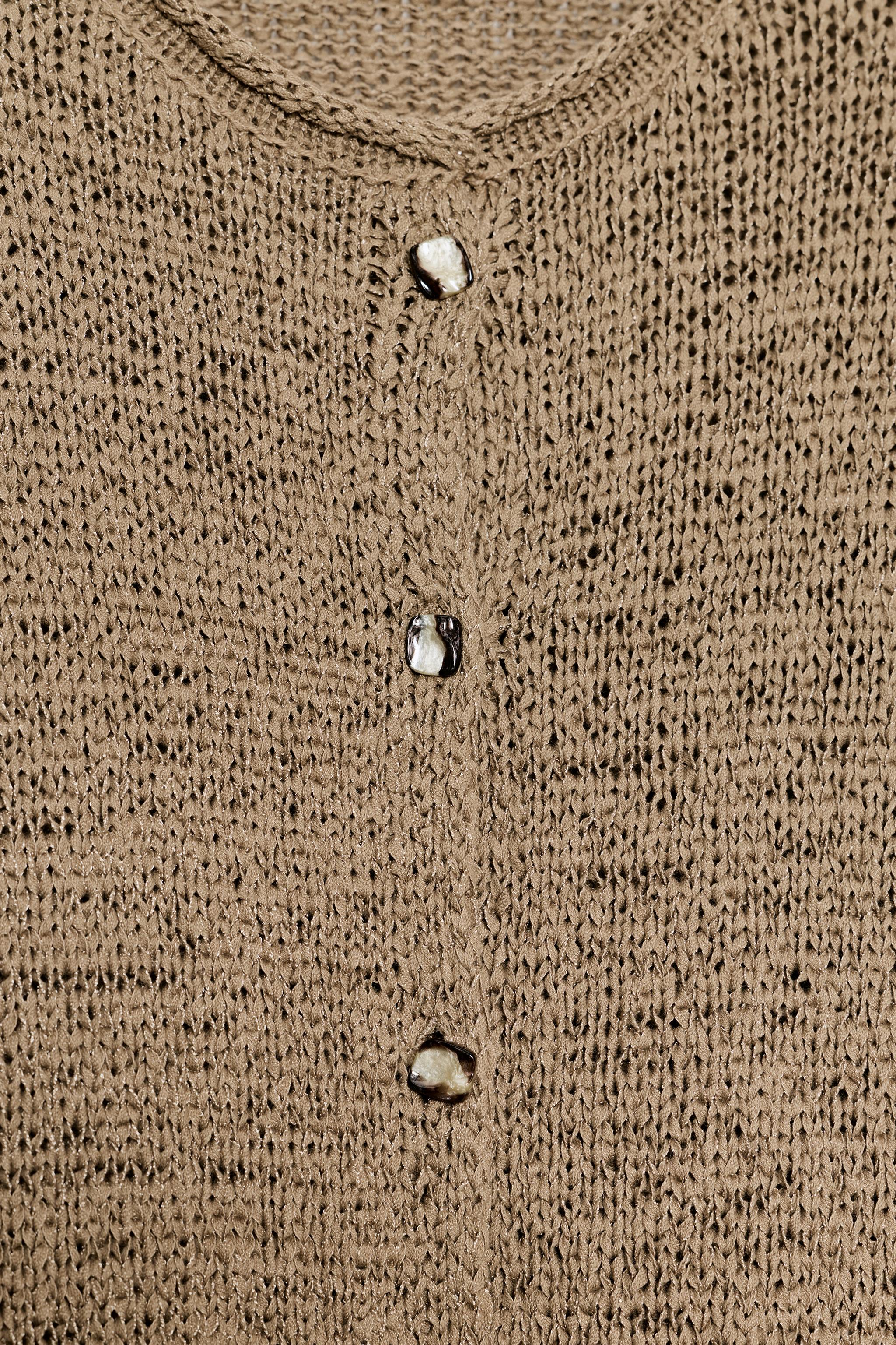 GILET EN GROSSE MAILLE