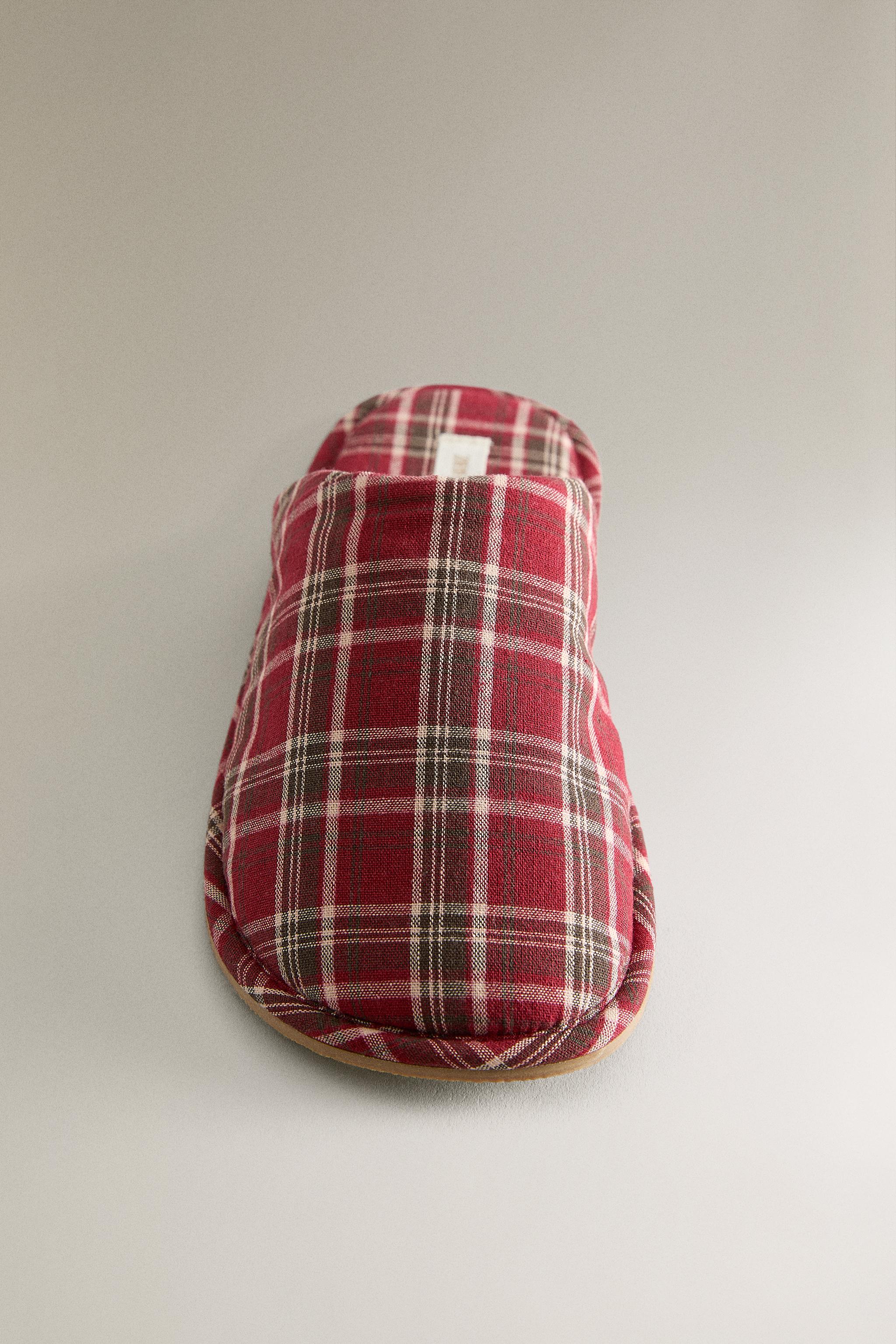 CHRISTMAS COTTON MULE SLIPPERS