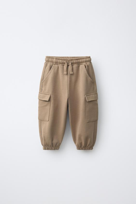 INTERLOCK-CARGO-JOGGERHOSE - Braun / Braungrau von Zara - Bild 0