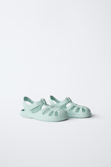 SANDALES STYLE PLAGE PIEDS NUS - Vert menthe de Zara - Image 2