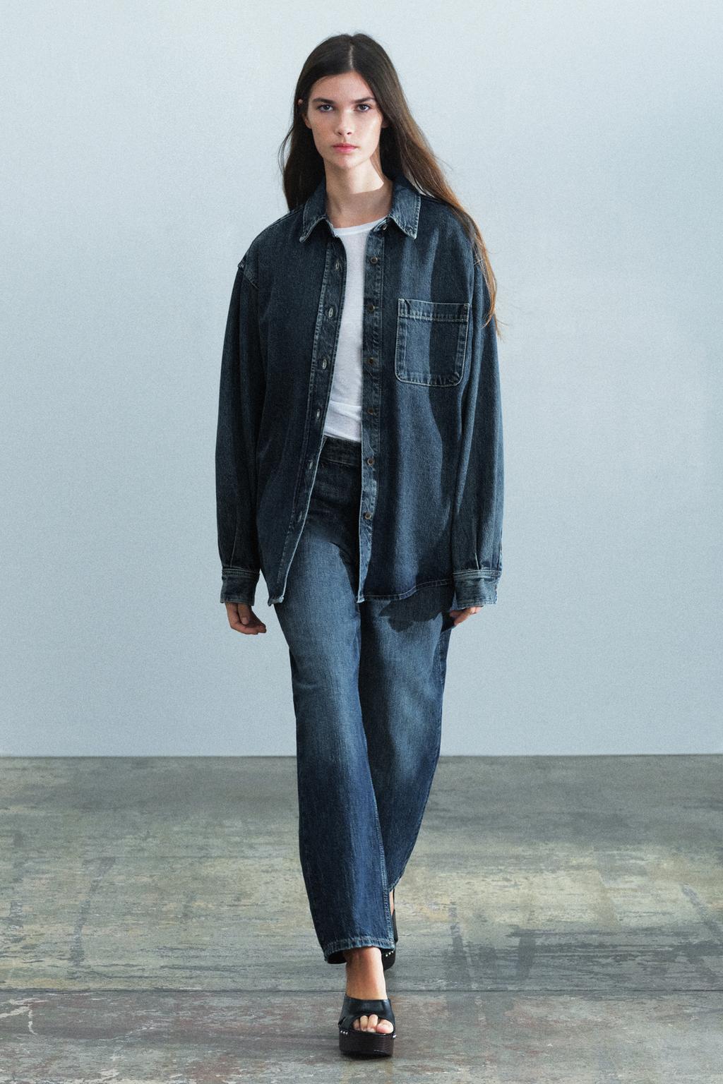 Zara Denim köynək ZW Collection