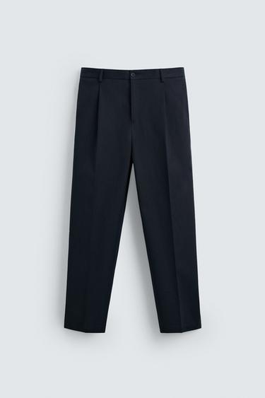 SUIT TROUSERS - LIMITED EDITION - Navy blue by Zara