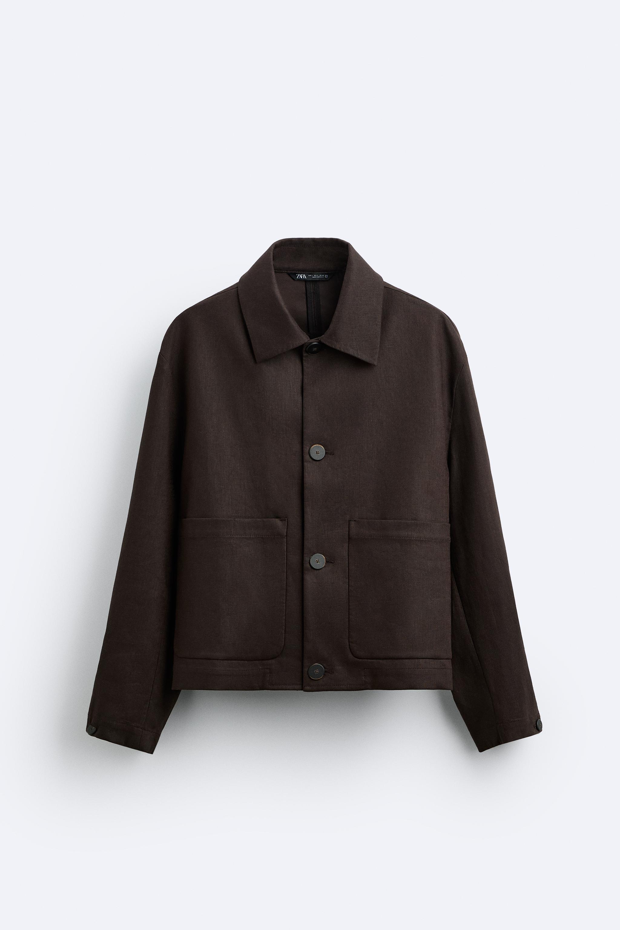 100% LINEN JACKET - Brown | ZARA Spain