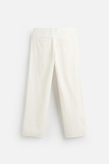 PANTALON CHINO COTON - CHANVRE - Blanc de Zara - Image 6
