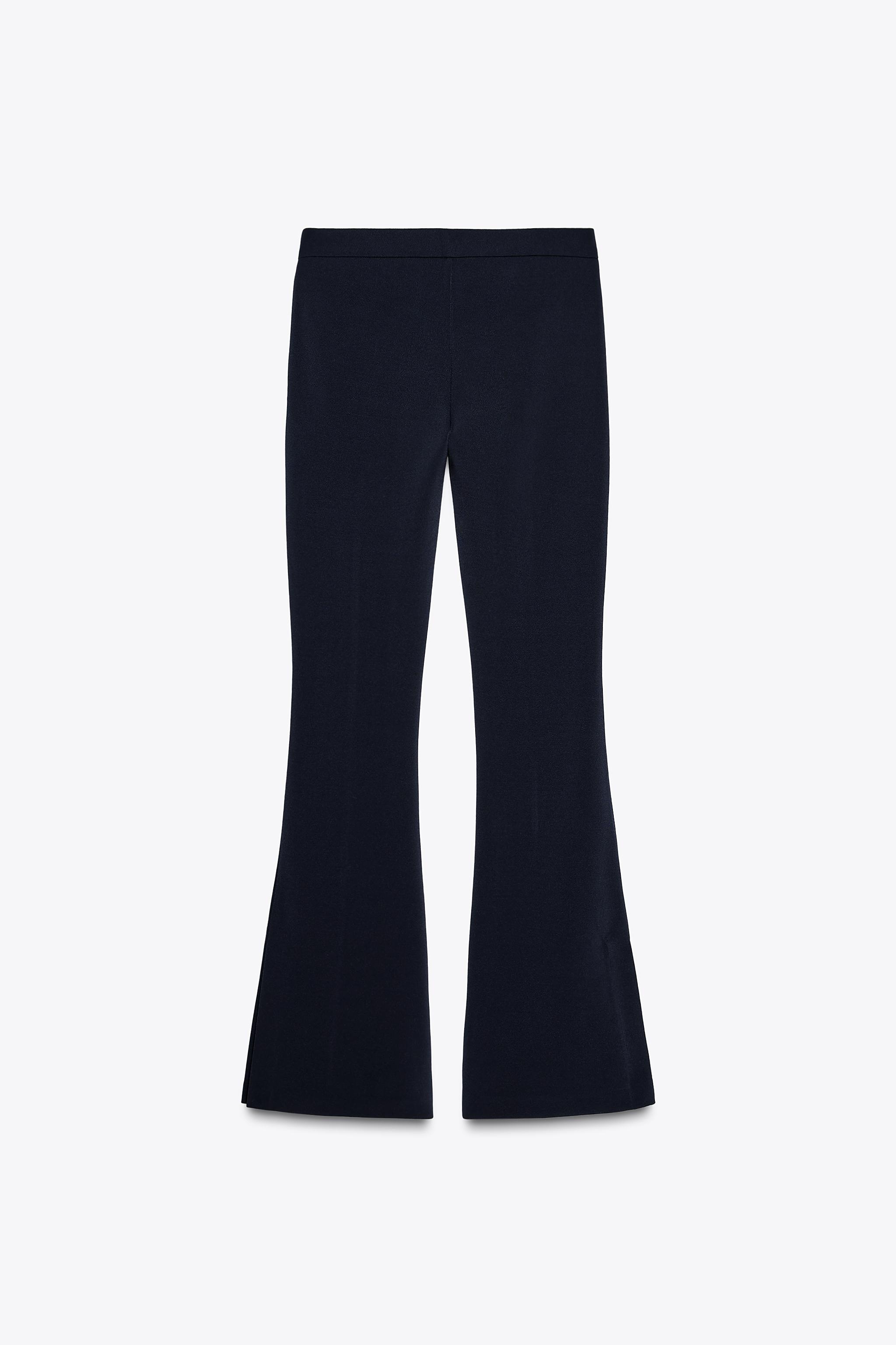 クレープフレアパンツ - ネイビーブルー | ZARA Japan / 日本