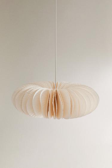 STROPNÍ LAMPA S LISTY PAPÍRU X FANGLU LIN - Špinavě bílá od Zara
