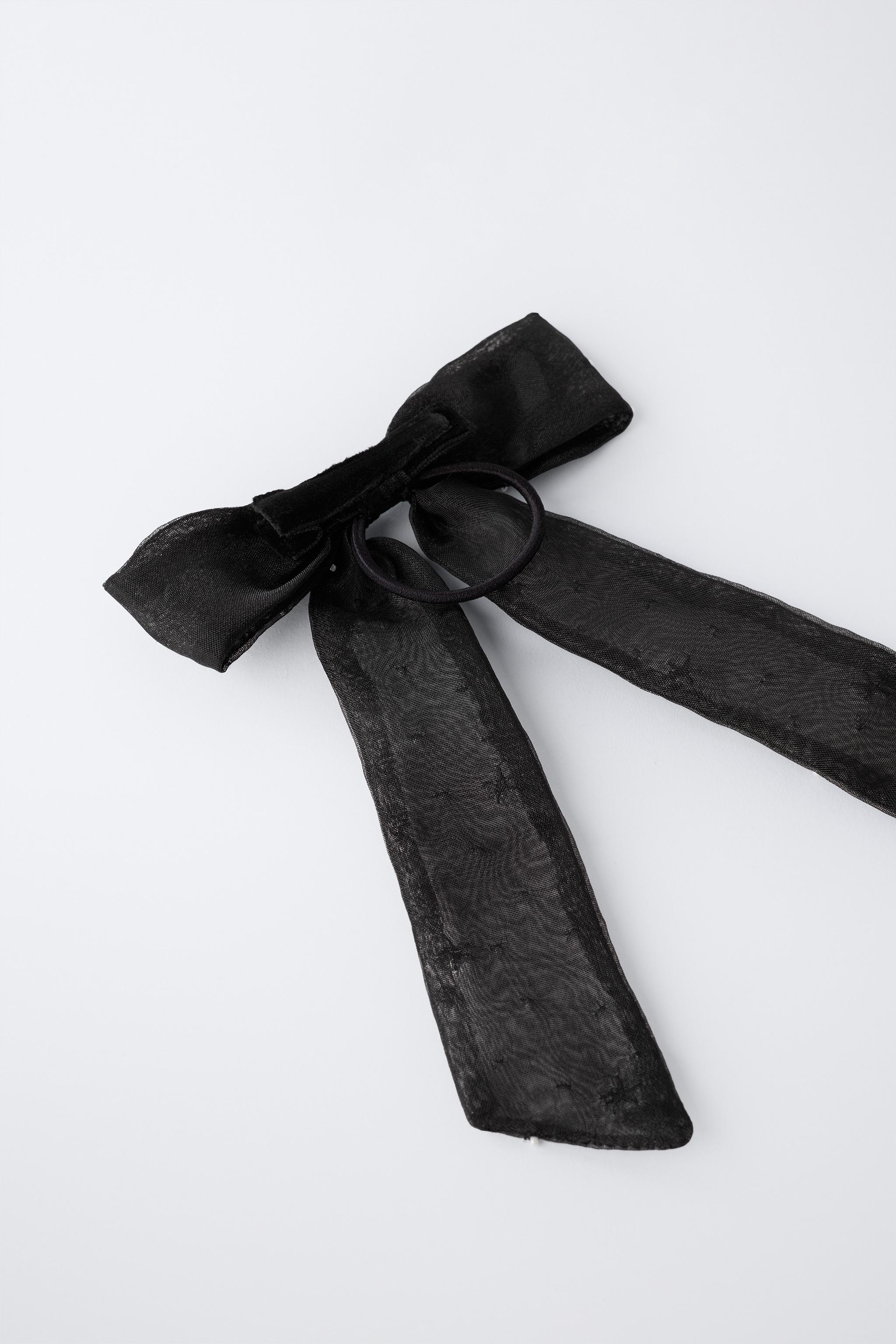 CHOUCHOU À NŒUD EN ORGANZA ET FANTAISIE