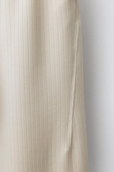 PANTALON DROIT - Écru de Zara - Image 3