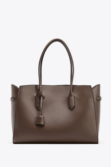 SHOULDER SHOPPER - Chocolate by Zara